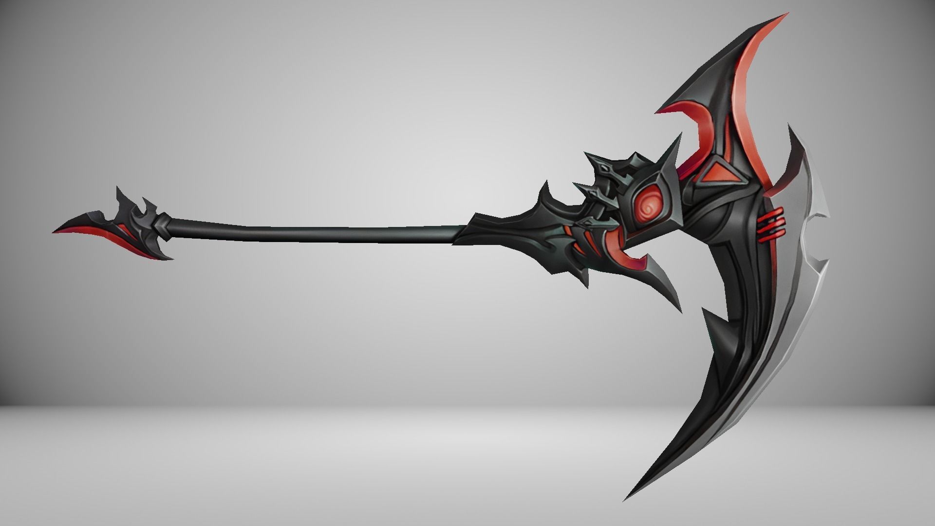 Futuristic Scythe Low-poly 3D model_12