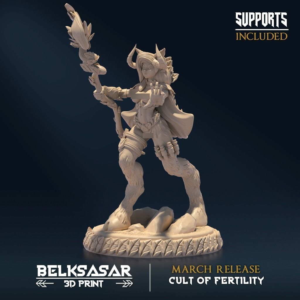 Matron Shaman Topless Set x2 3D print model_4