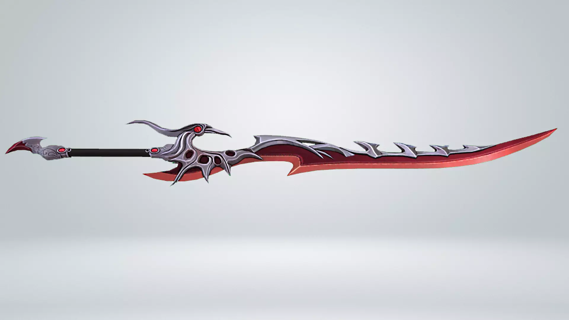 Futuristic Sword Low-poly 3D model_0
