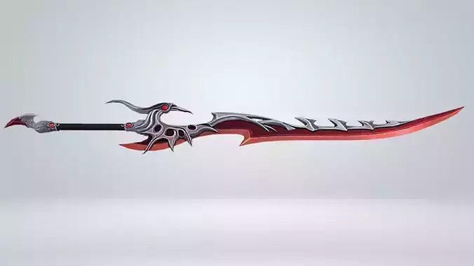 Futuristic Sword Low-poly 3D model Futuristic Sword Low-poly 3D model