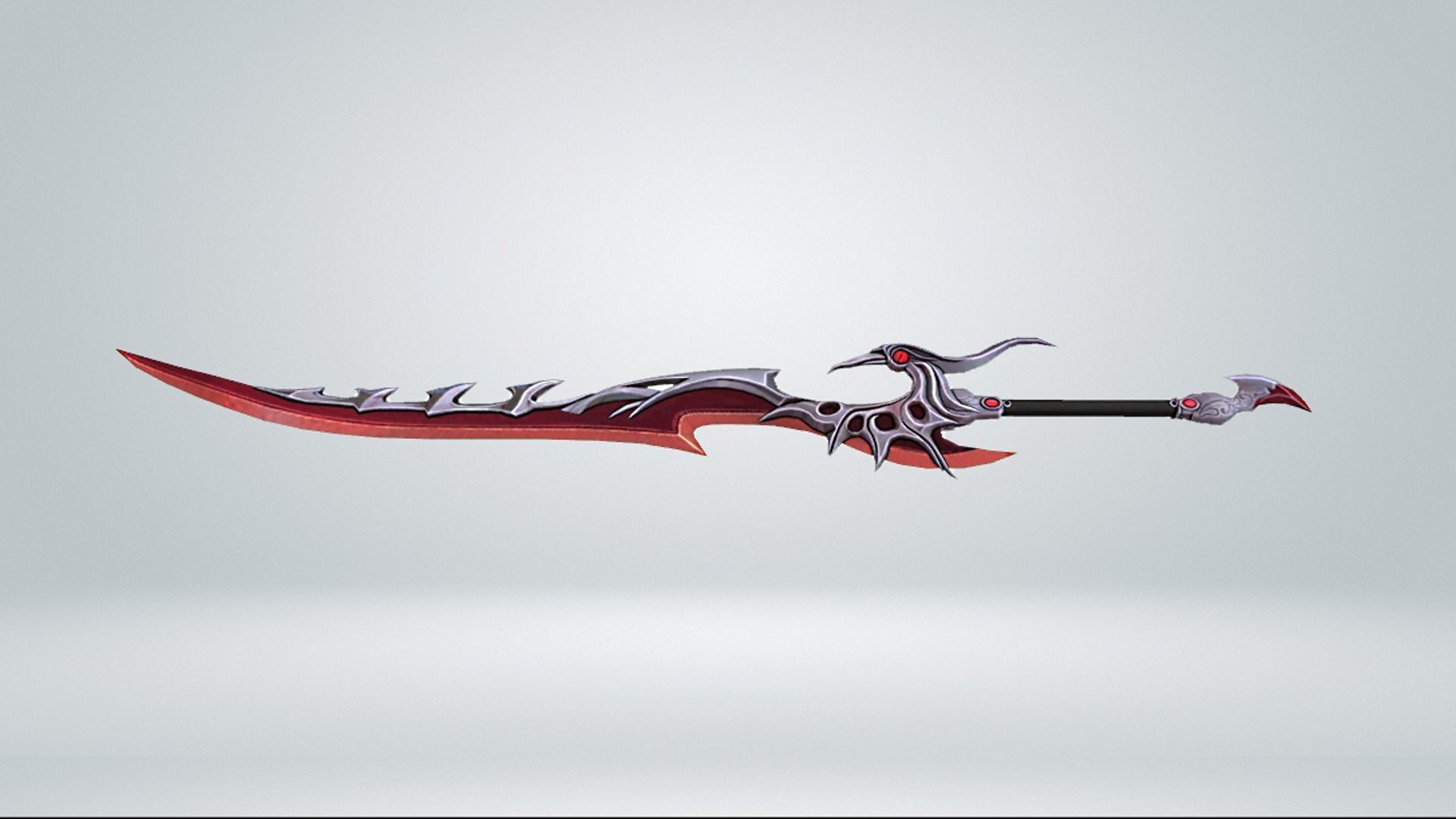 Futuristic Sword Low-poly 3D model_12