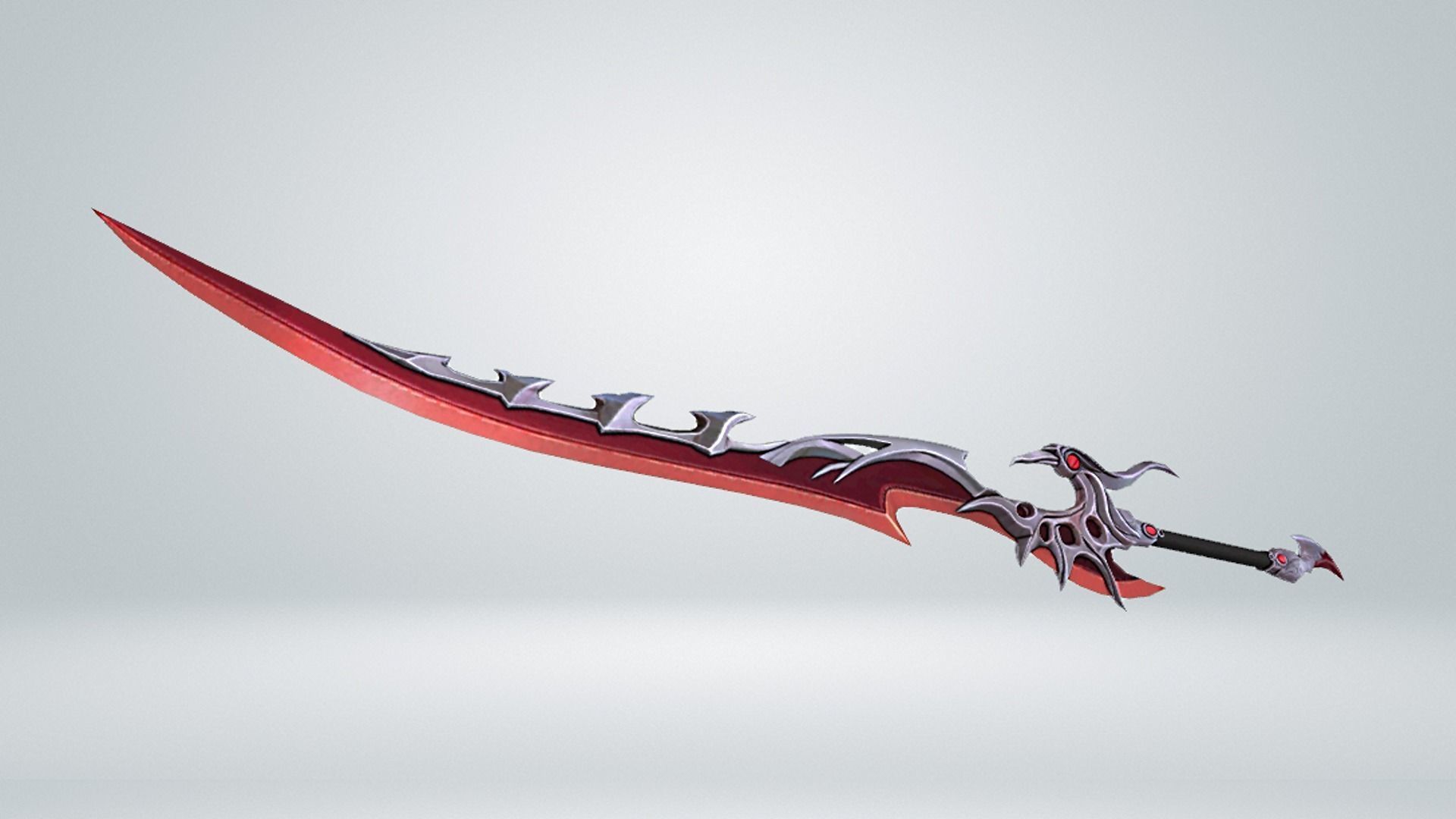 Futuristic Sword Low-poly 3D model_3