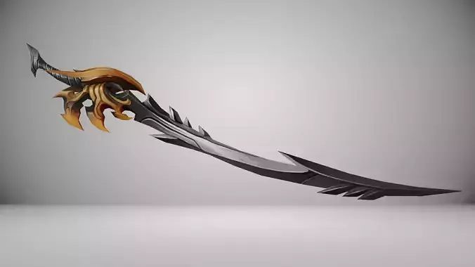 Futuristic Sword Low-poly 3D model Futuristic Sword Low-poly 3D model