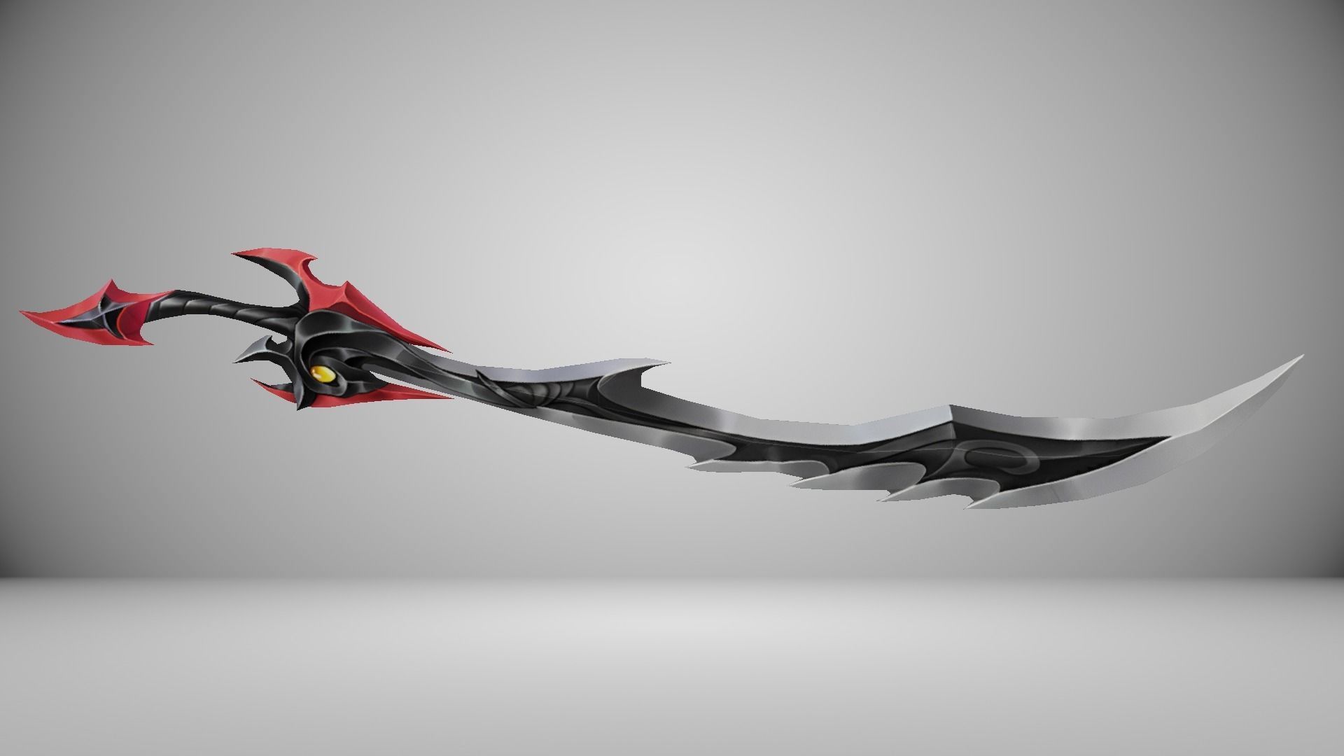 Futuristic Sword Low-poly 3D model_2
