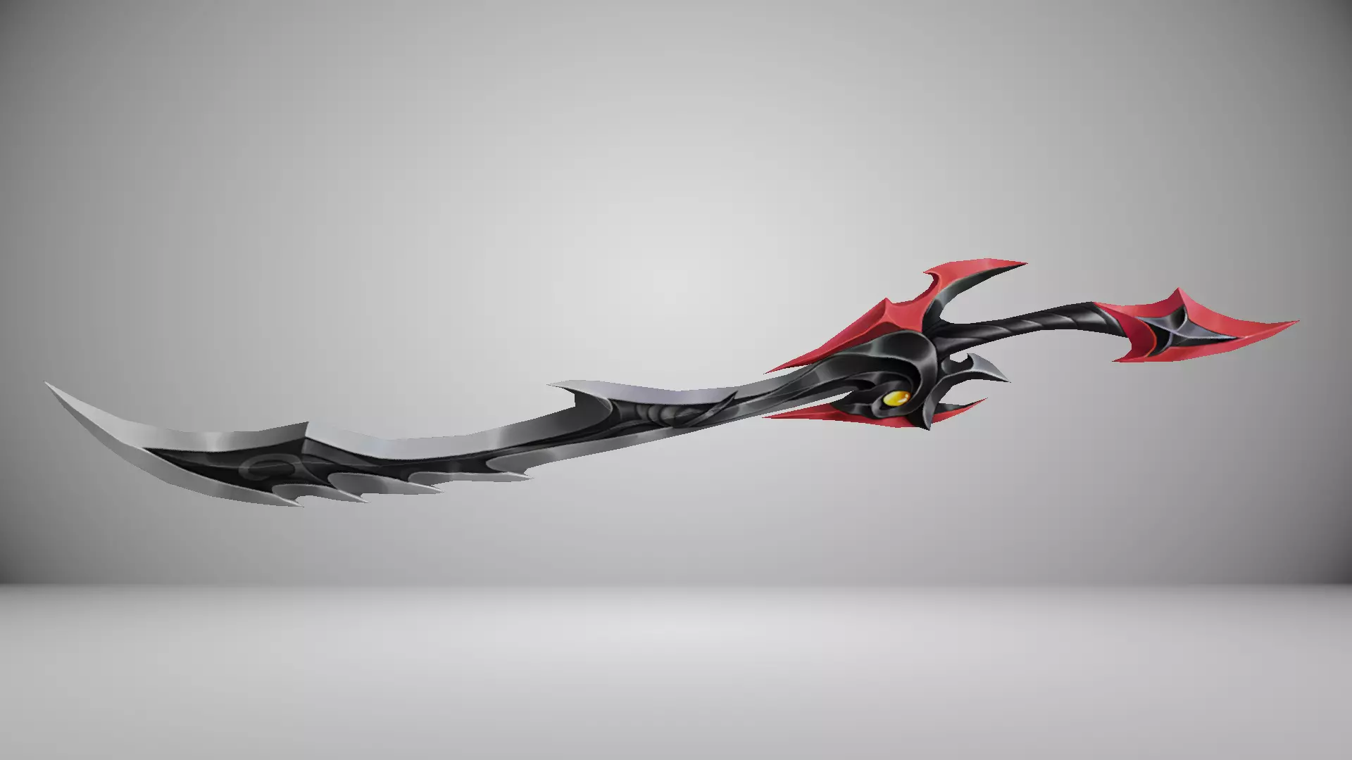 Futuristic Sword Low-poly 3D model_0