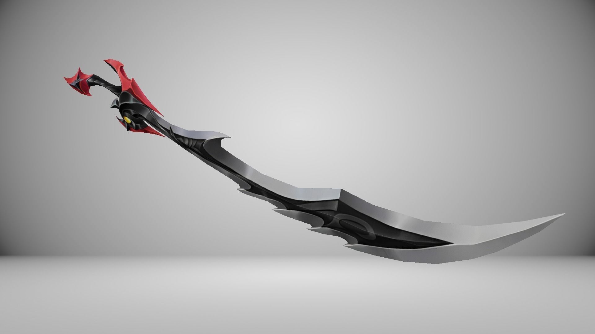 Futuristic Sword Low-poly 3D model_8