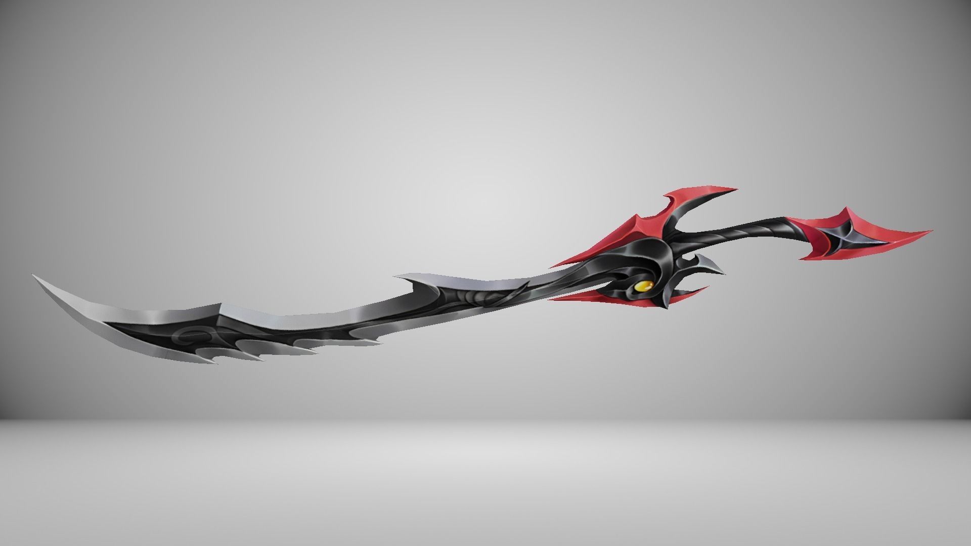 Futuristic Sword Low-poly 3D model_5