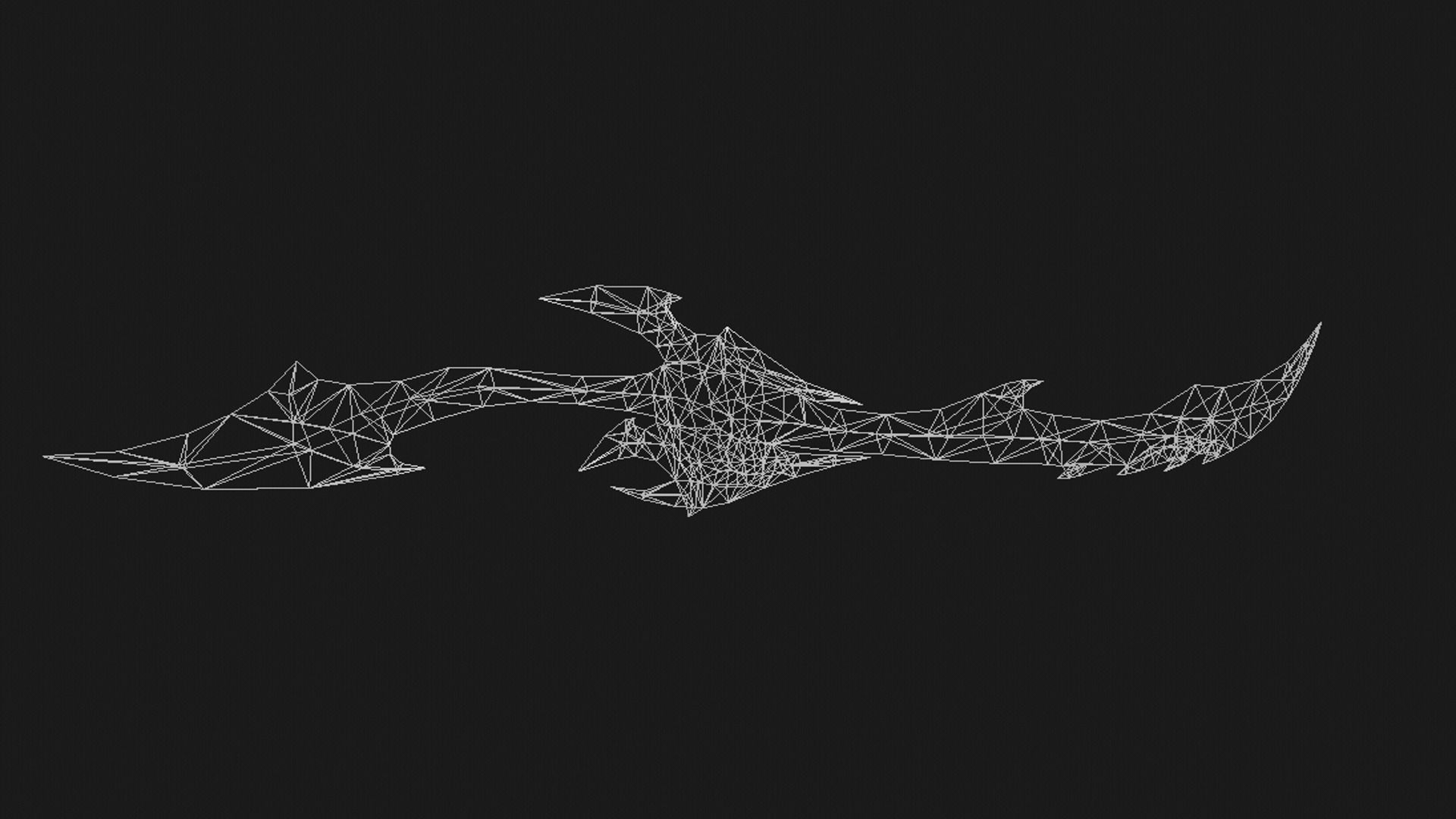 Futuristic Sword Low-poly 3D model_4