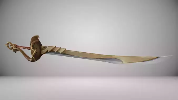 Futuristic Sword Low-poly 3D model Futuristic Sword Low-poly 3D model