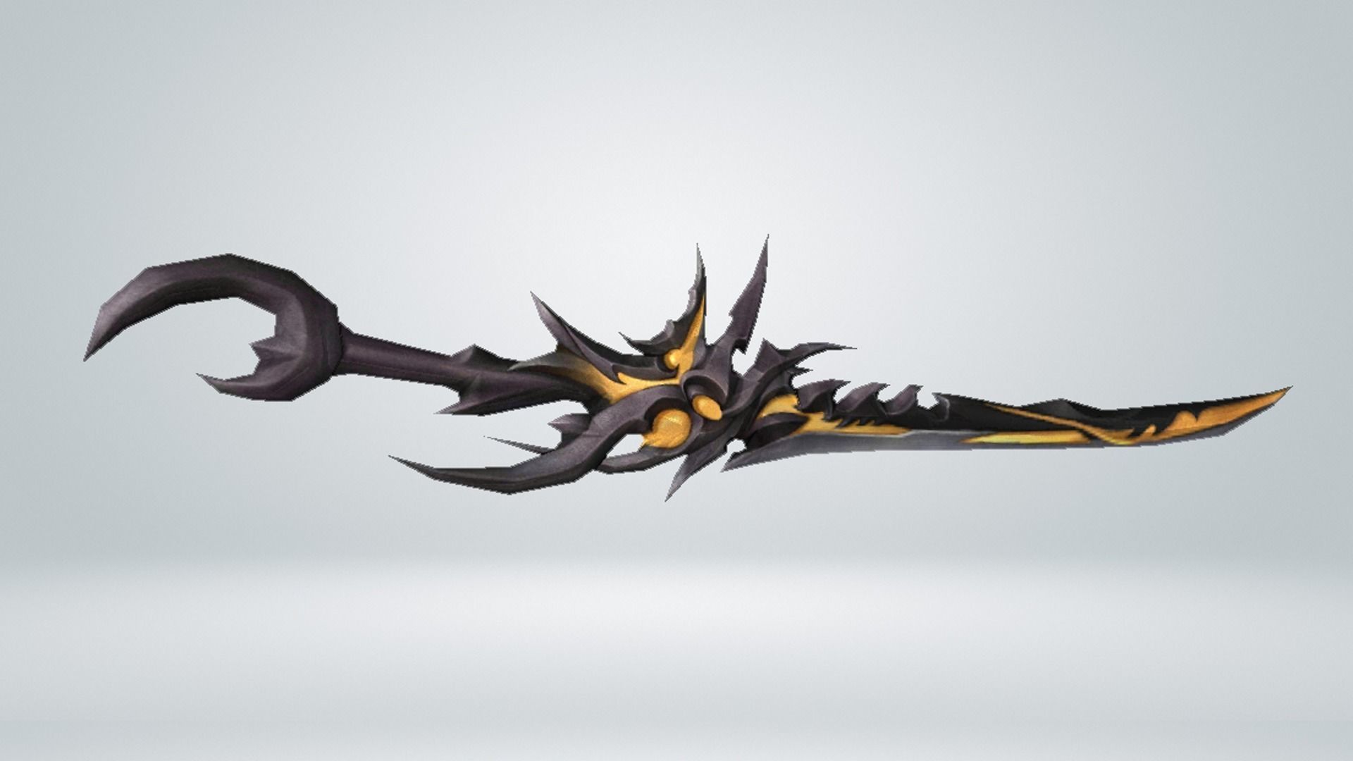 Futuristic Sword Low-poly 3D model_1