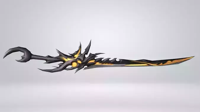 Futuristic Sword Low-poly 3D model Futuristic Sword Low-poly 3D model