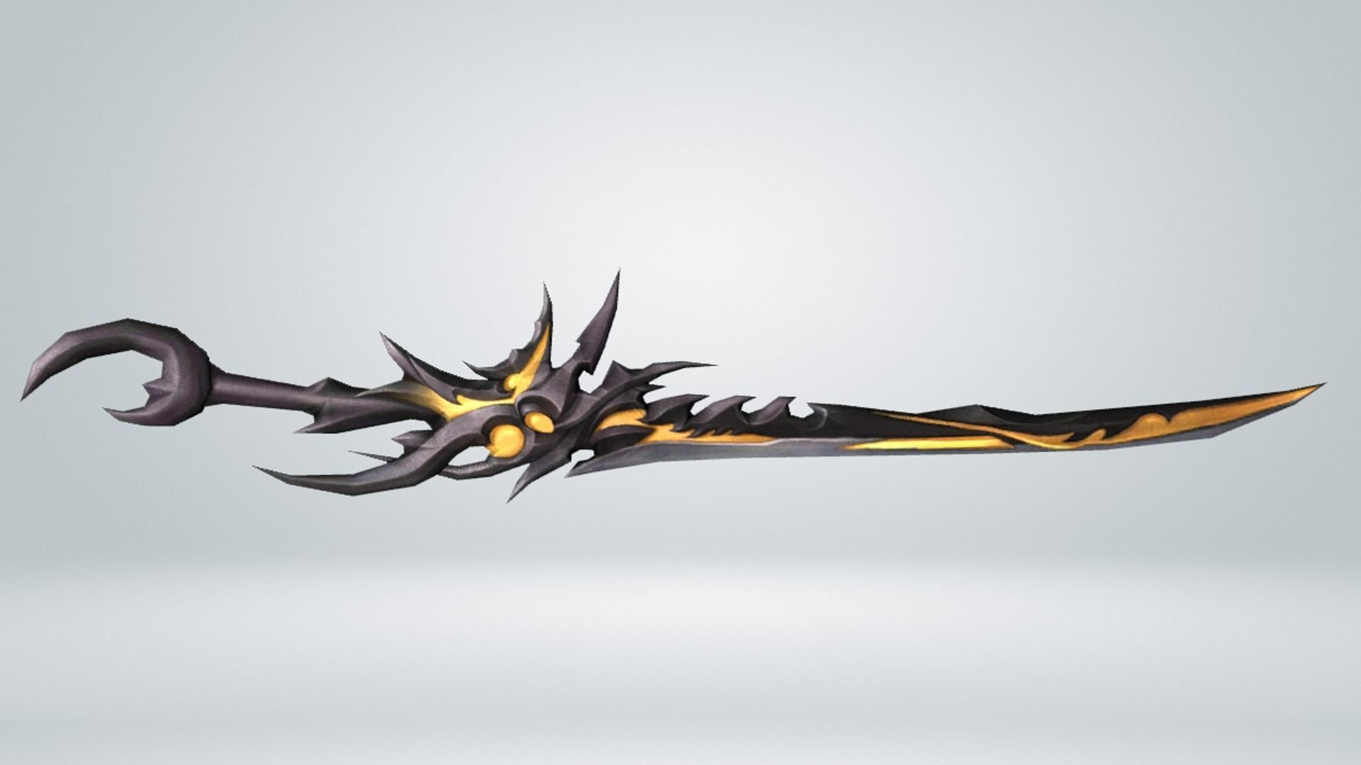 Futuristic Sword Low-poly 3D model_10