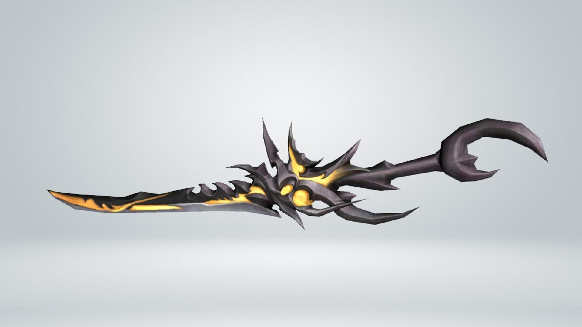 Futuristic Sword Low-poly 3D model_13