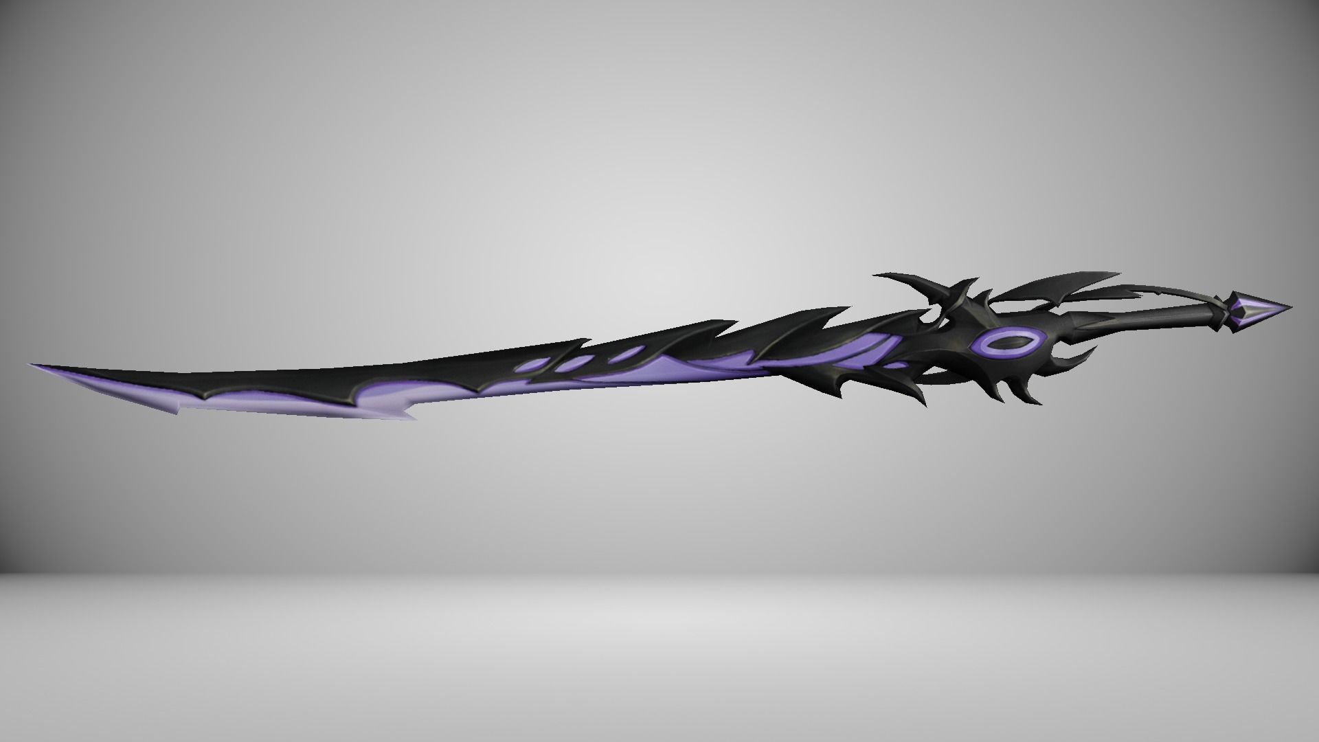 Futuristic Sword Low-poly 3D model_13