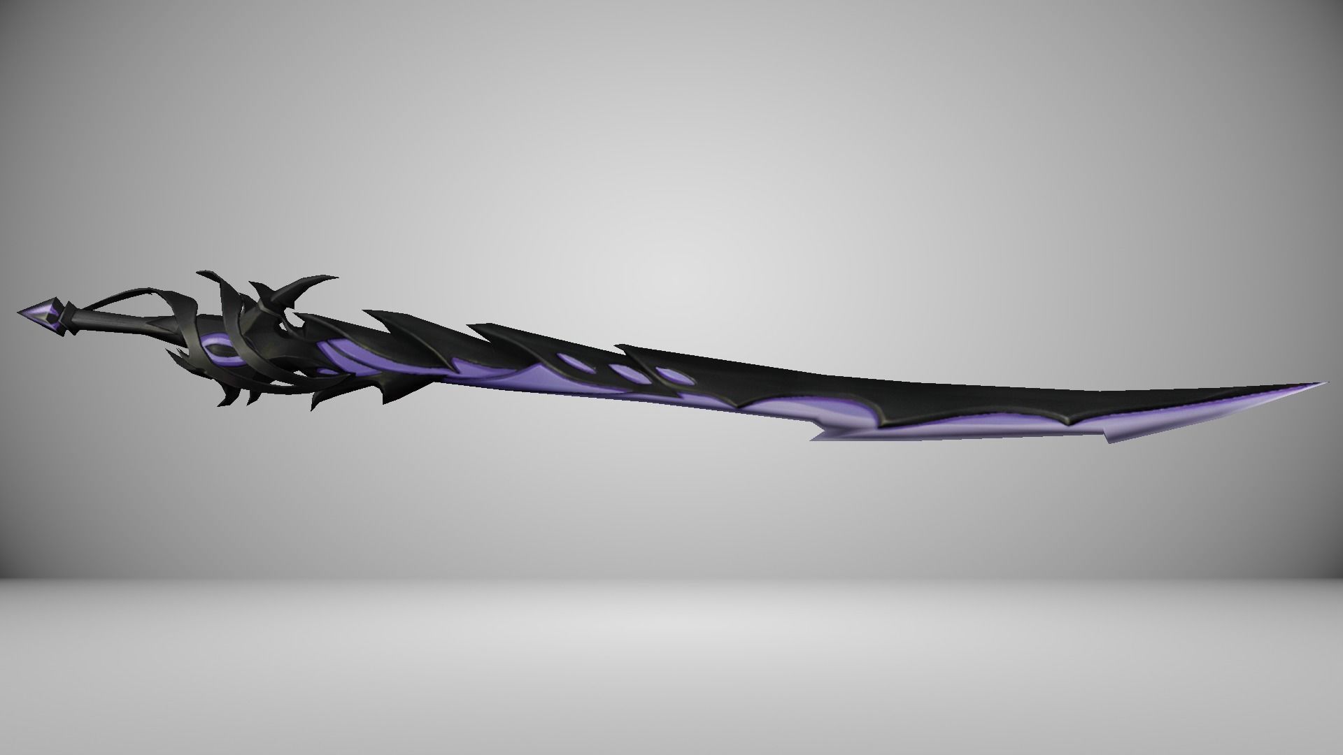 Futuristic Sword Low-poly 3D model_10