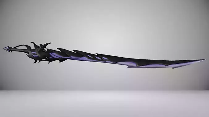 Futuristic Sword Low-poly 3D model Futuristic Sword Low-poly 3D model