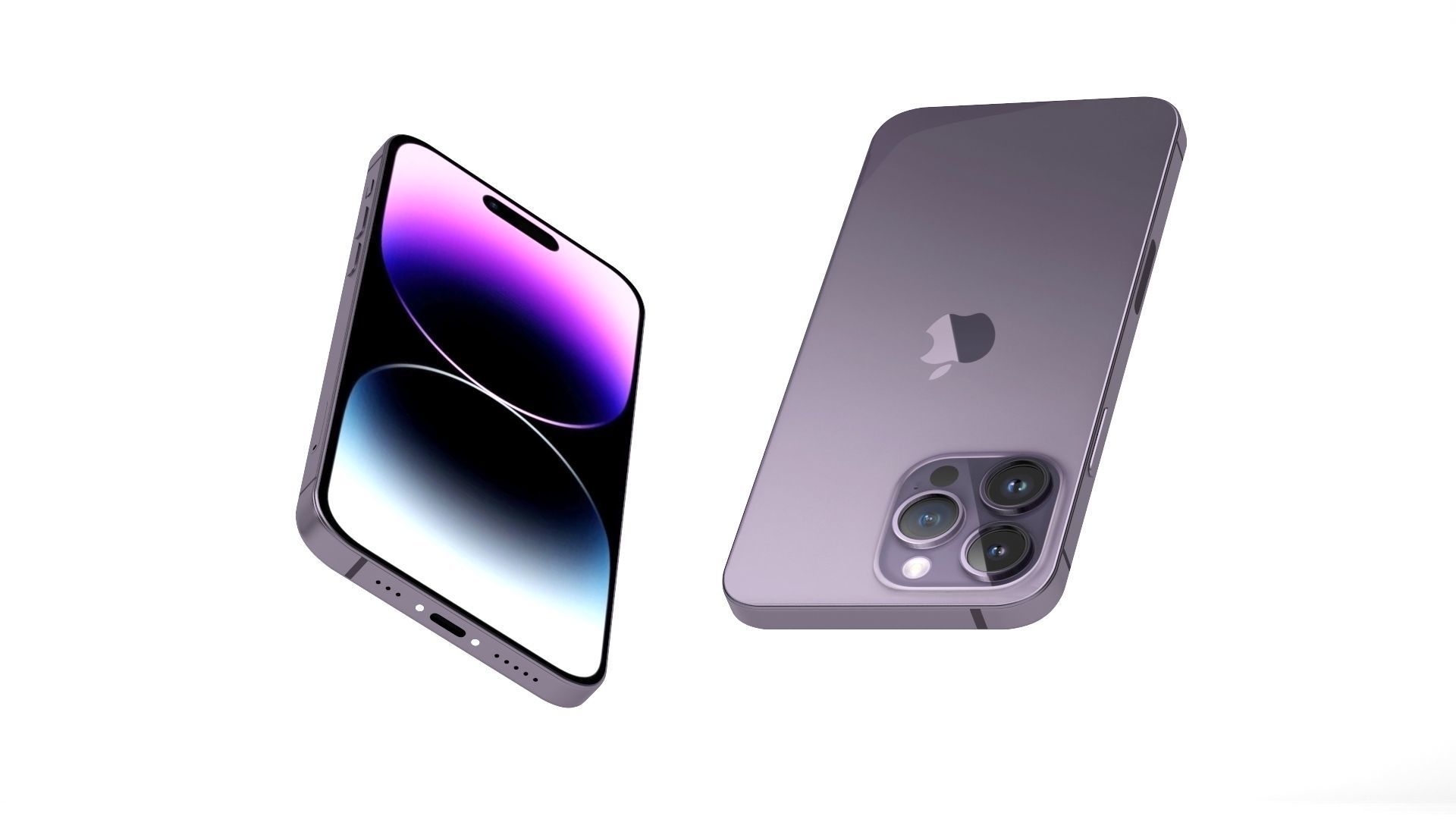 iPhone 14 Pro Max Deep Purple 3D model_9
