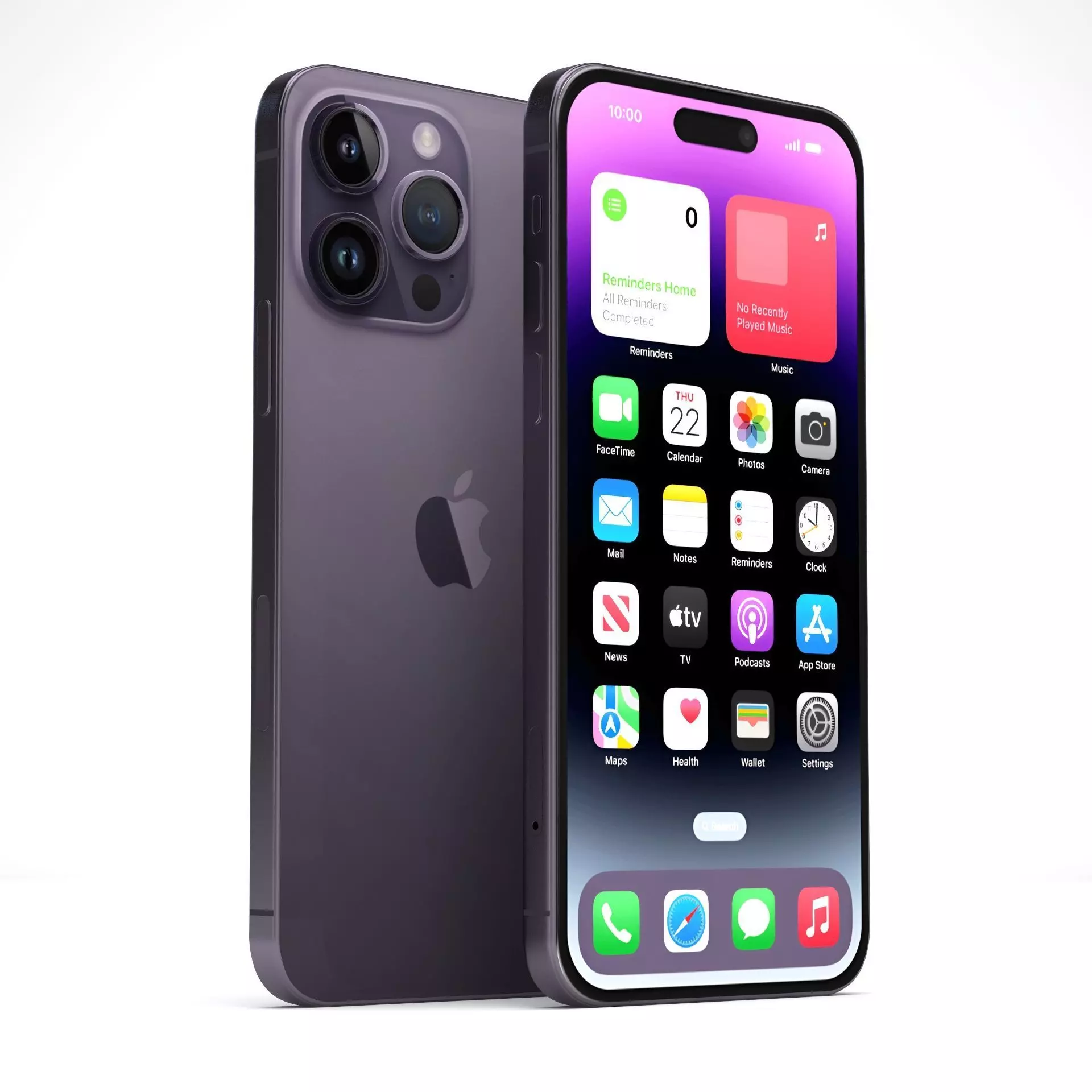 iPhone 14 Pro Max Deep Purple 3D model_0