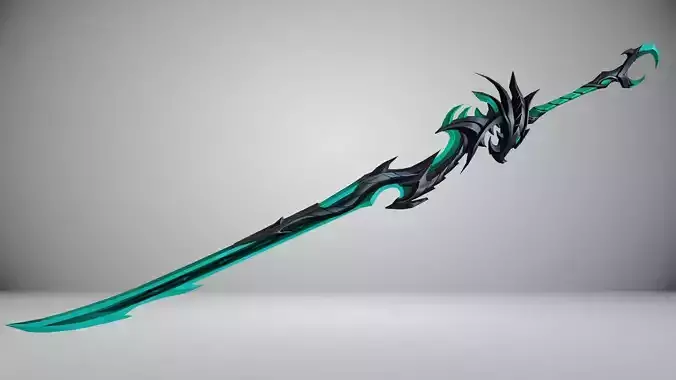 Futuristic Sword Low-poly 3D model Futuristic Sword Low-poly 3D model