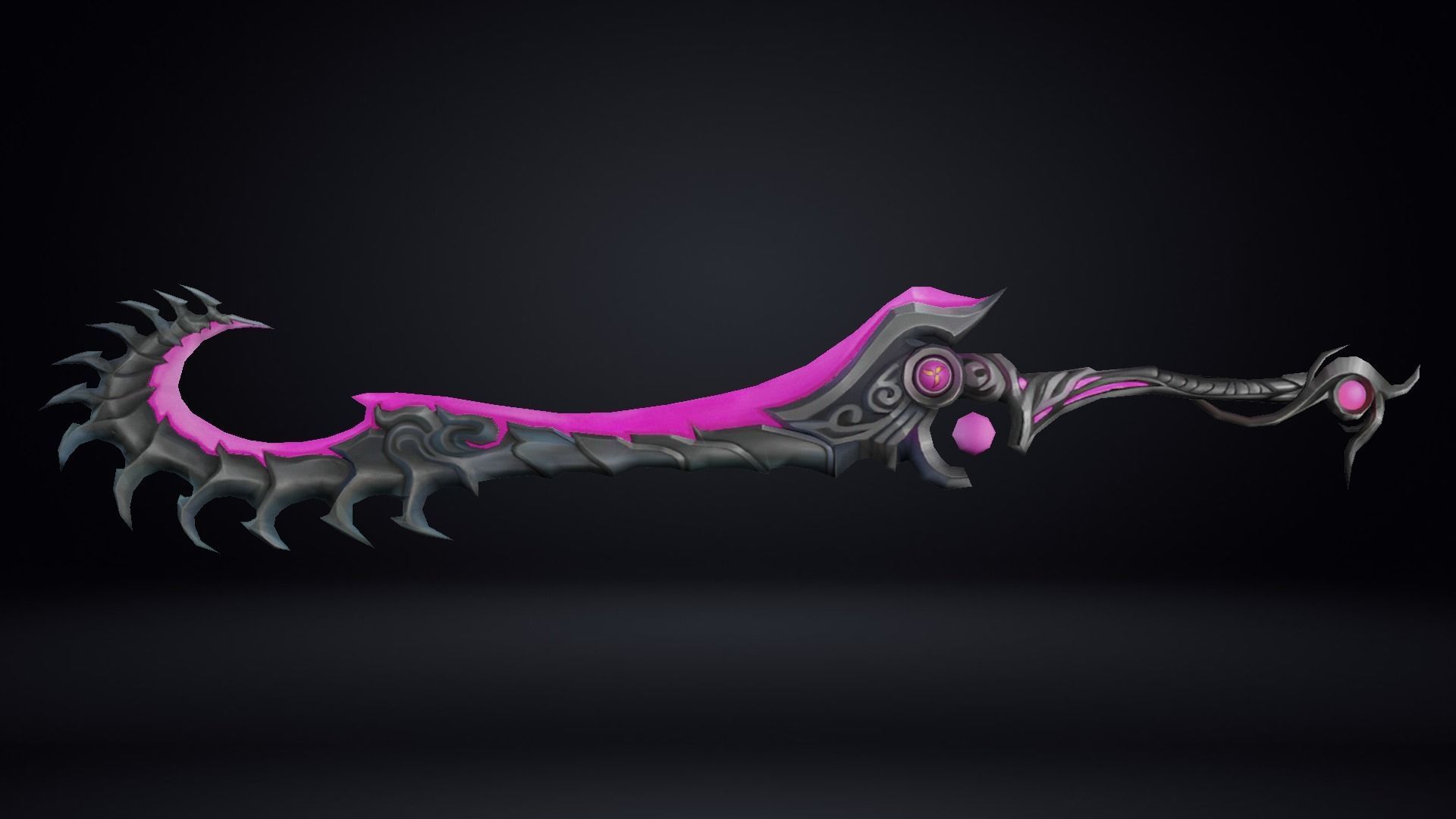 Futuristic Sword Low-poly 3D model_8
