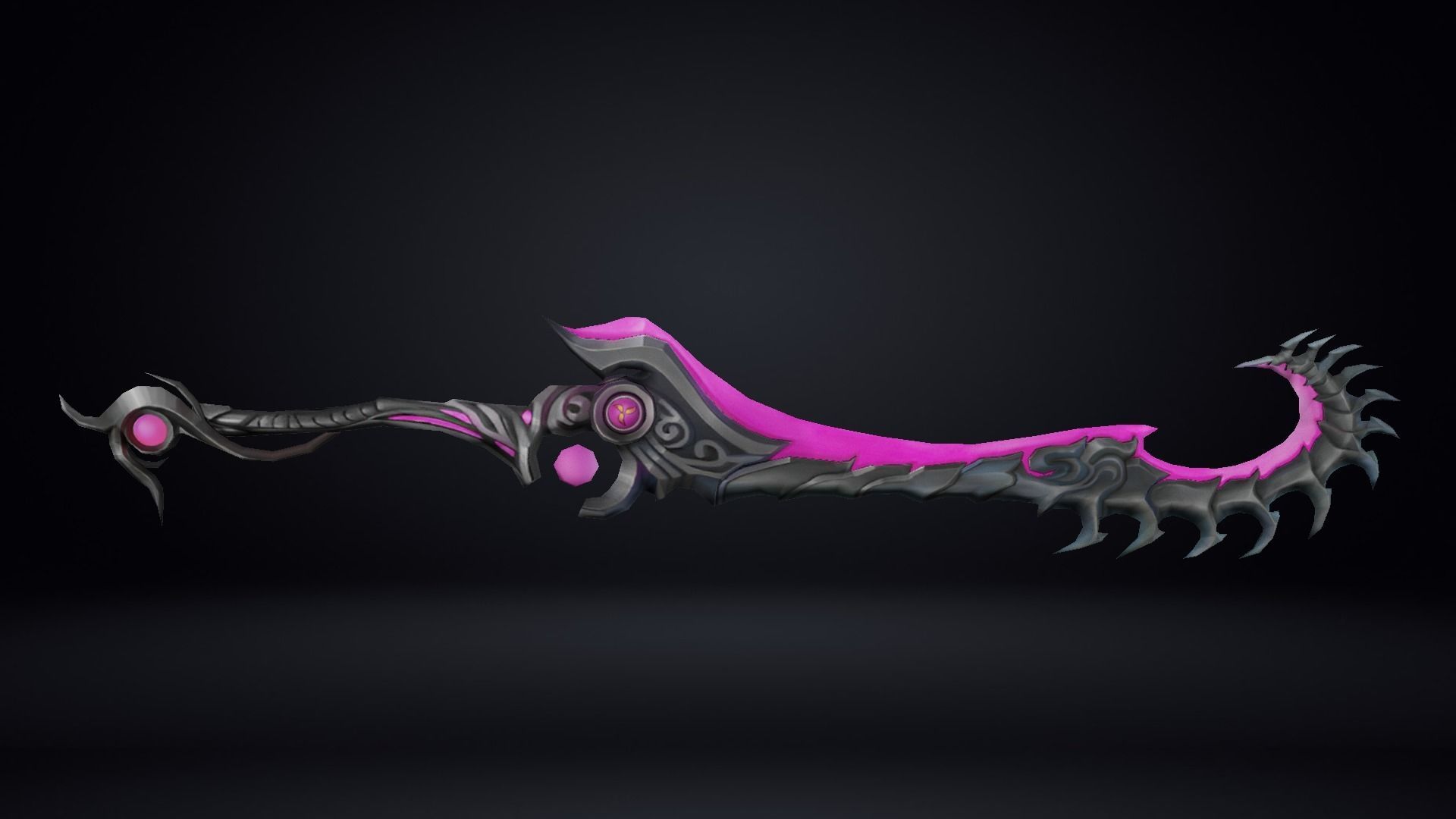 Futuristic Sword Low-poly 3D model_6