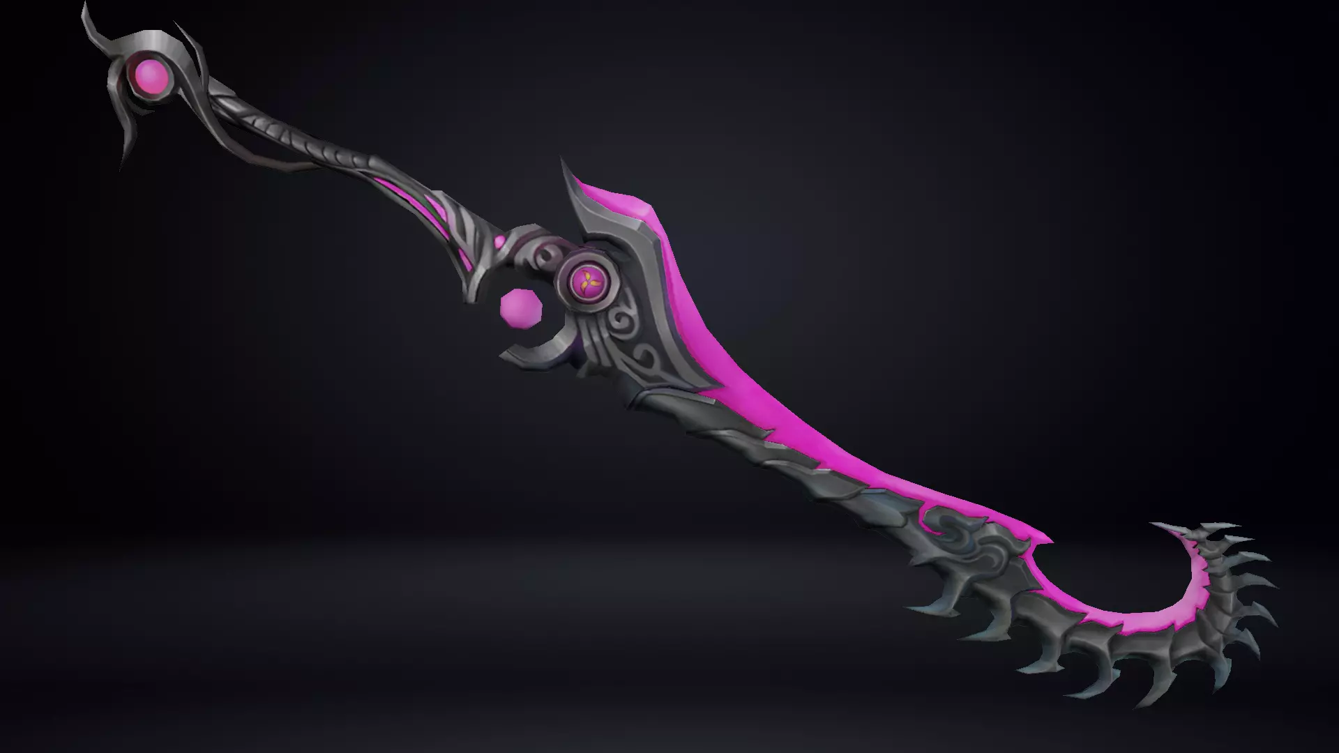 Futuristic Sword Low-poly 3D model_0