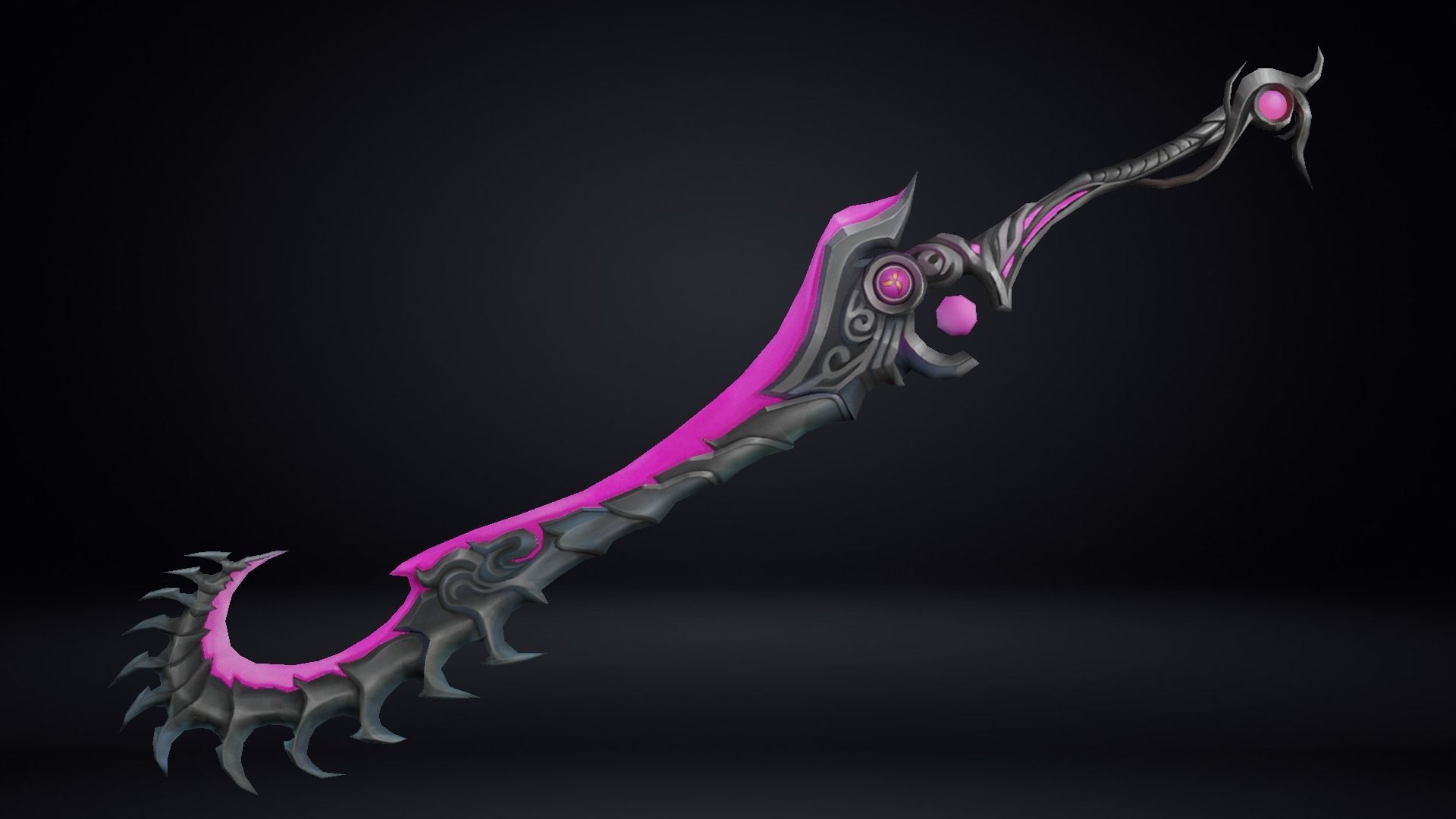 Futuristic Sword Low-poly 3D model_12