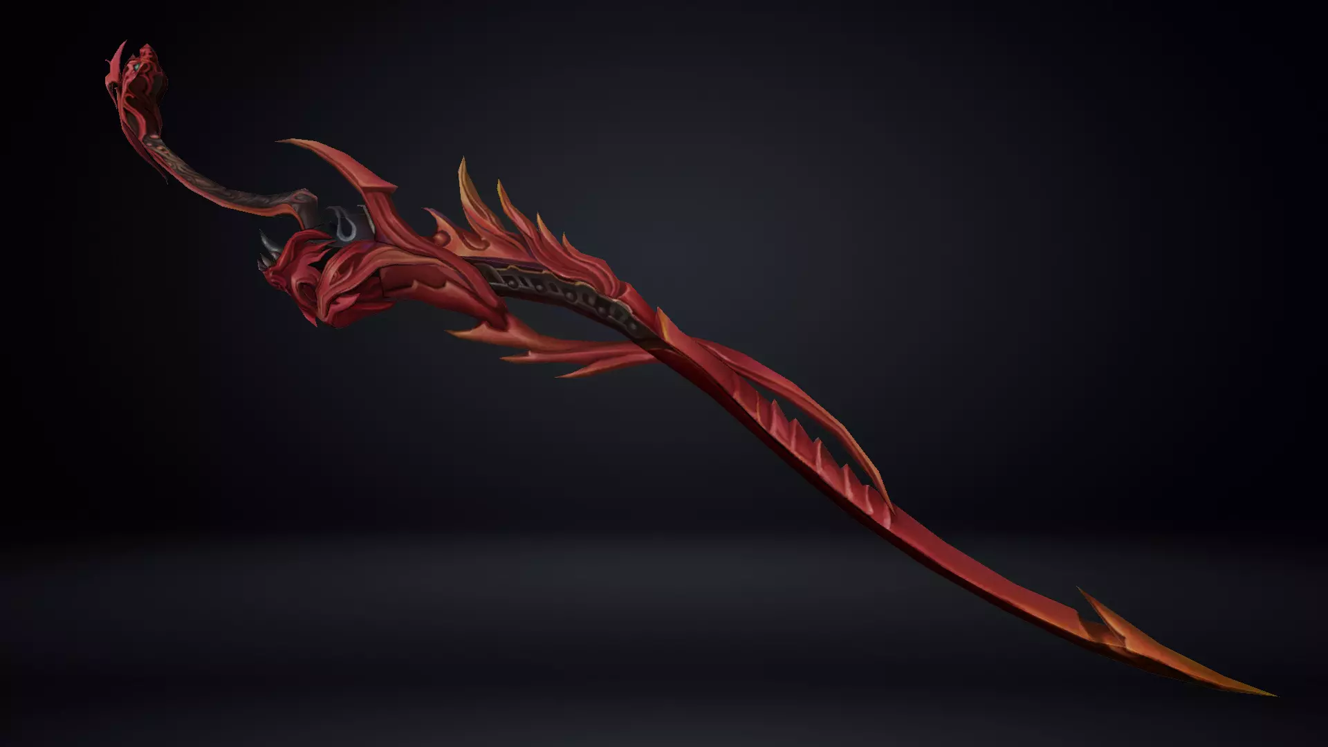 Futuristic Sword Low-poly 3D model_0