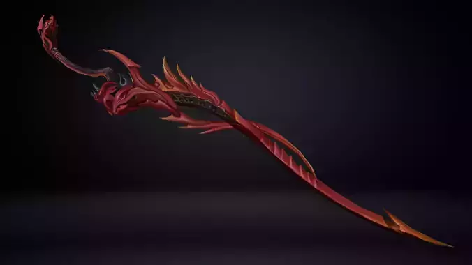 Futuristic Sword Low-poly 3D model Futuristic Sword Low-poly 3D model