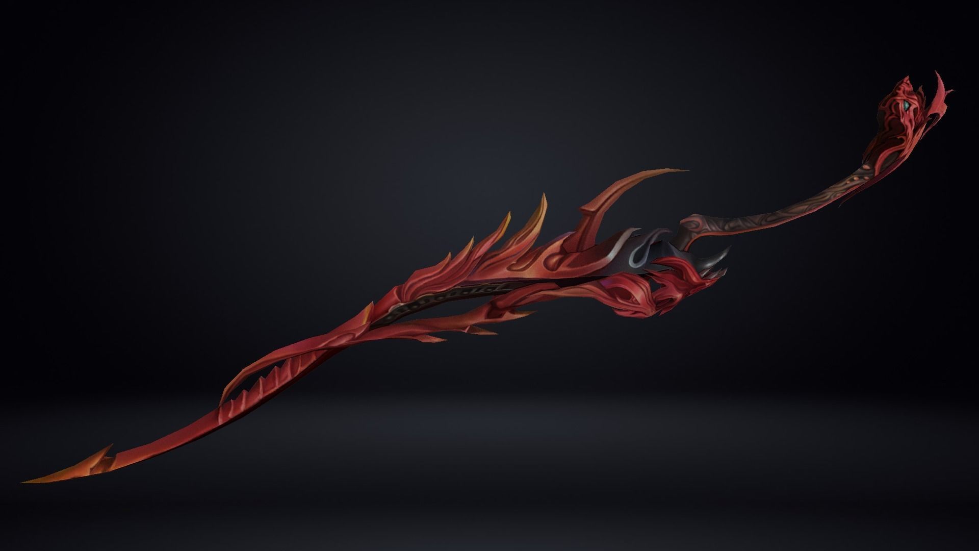 Futuristic Sword Low-poly 3D model_3