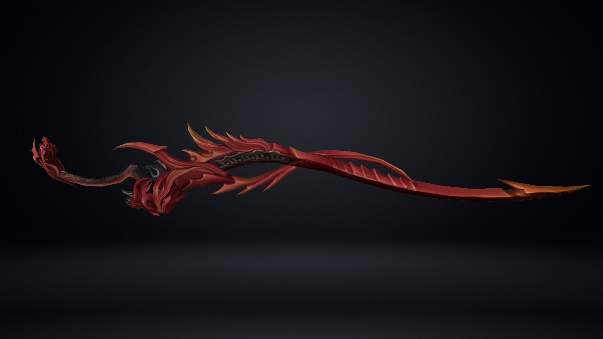 Futuristic Sword Low-poly 3D model_11