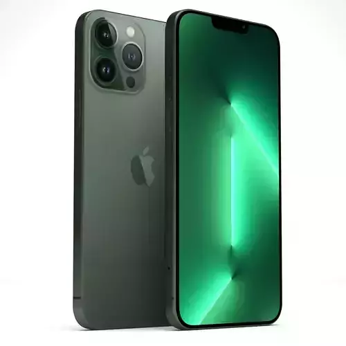 iPhone 13 Pro Max Alpine Green 3D model iPhone 13 Pro Max Alpine Green 3D model