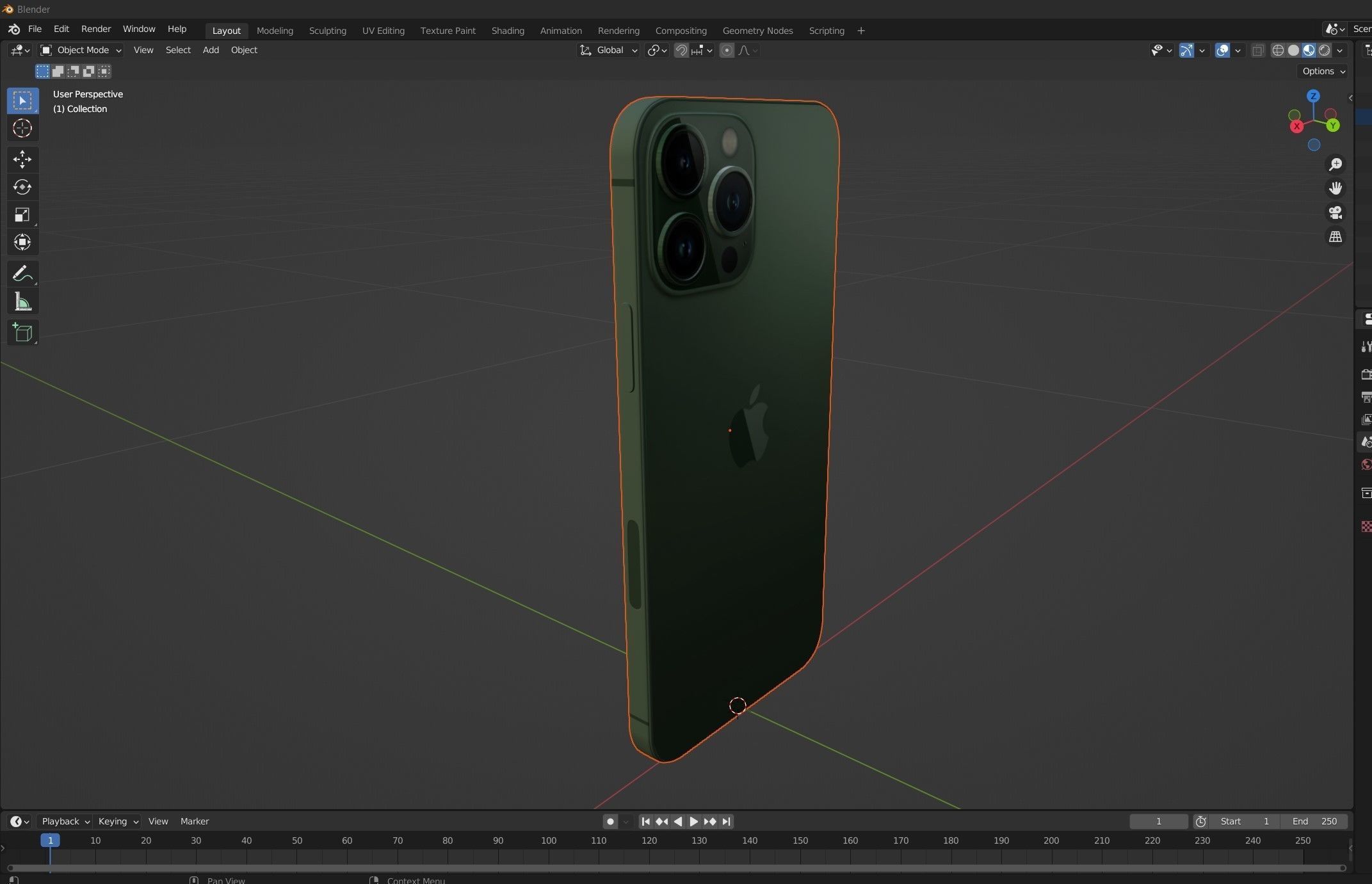 iPhone 13 Pro Max Alpine Green 3D model_18