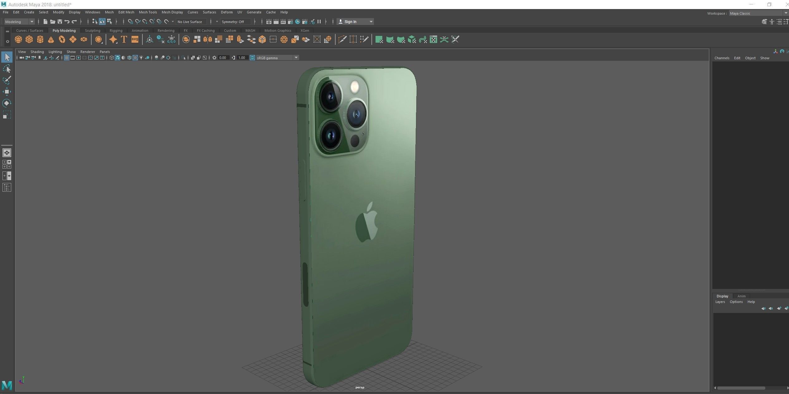 iPhone 13 Pro Max Alpine Green 3D model_20