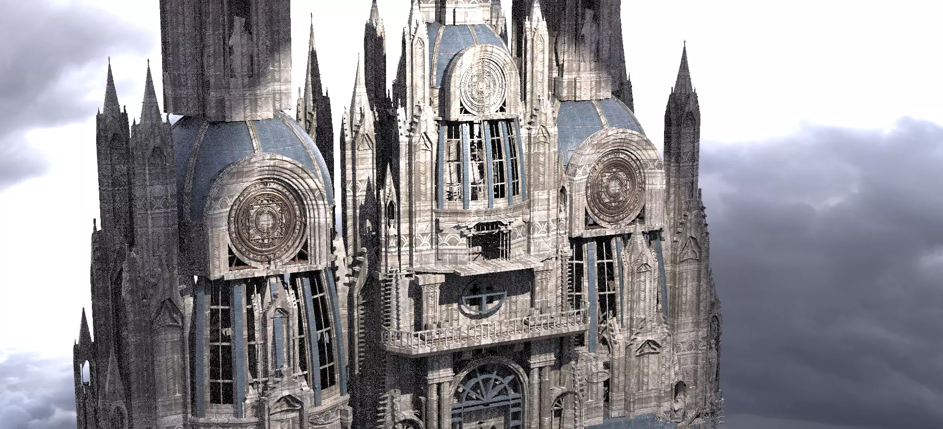 Imperial Desert Tower Halls Kit bash 3D model_0