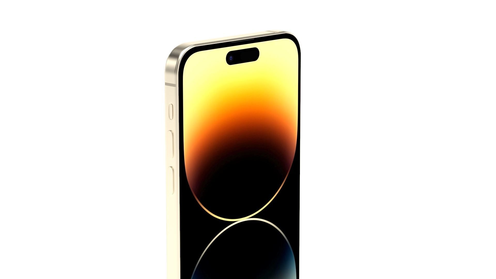 iPhone 14 Pro Max Gold 3D model_5