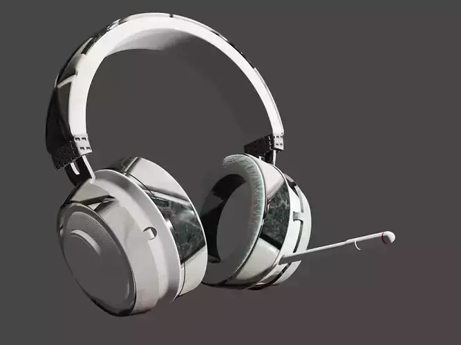 3D rendering of Bluetooth headsets with attractive models