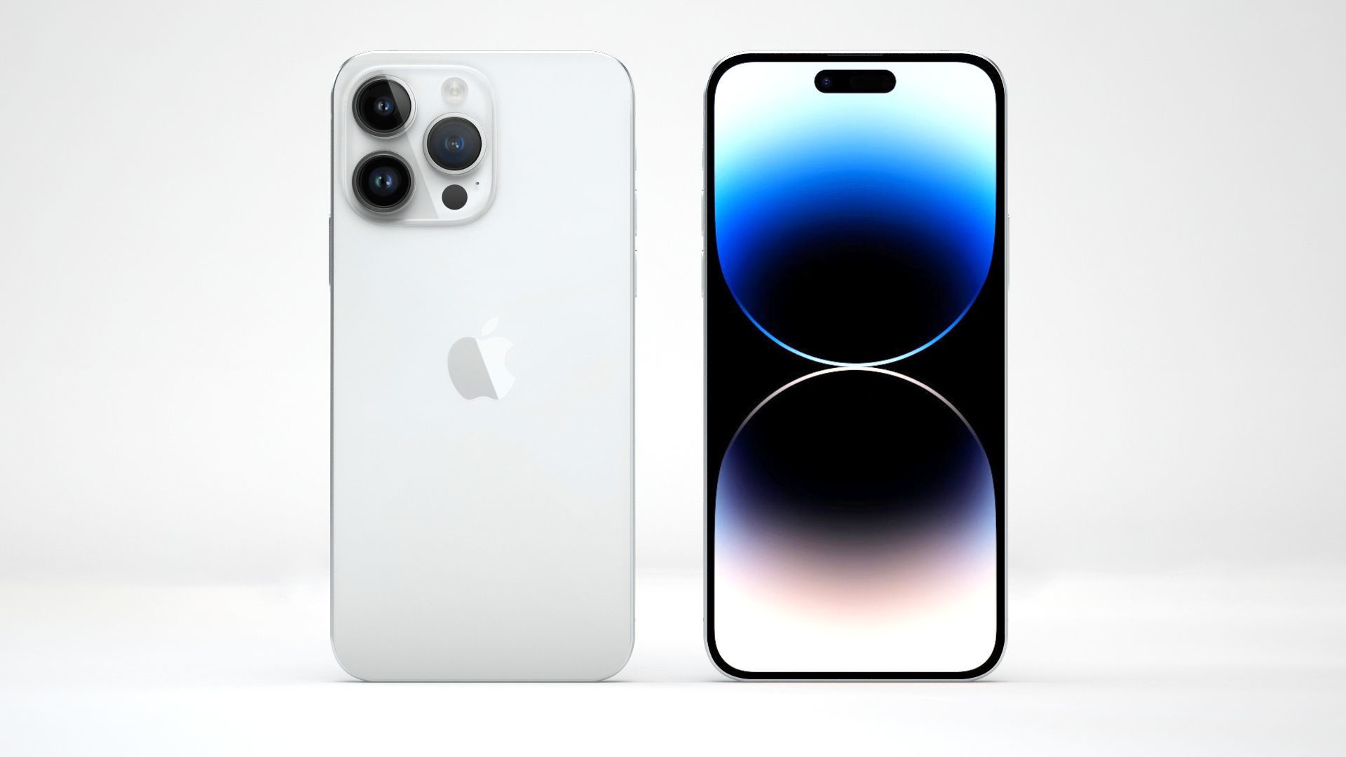 iPhone 14 Pro Max Silver 3D model_2