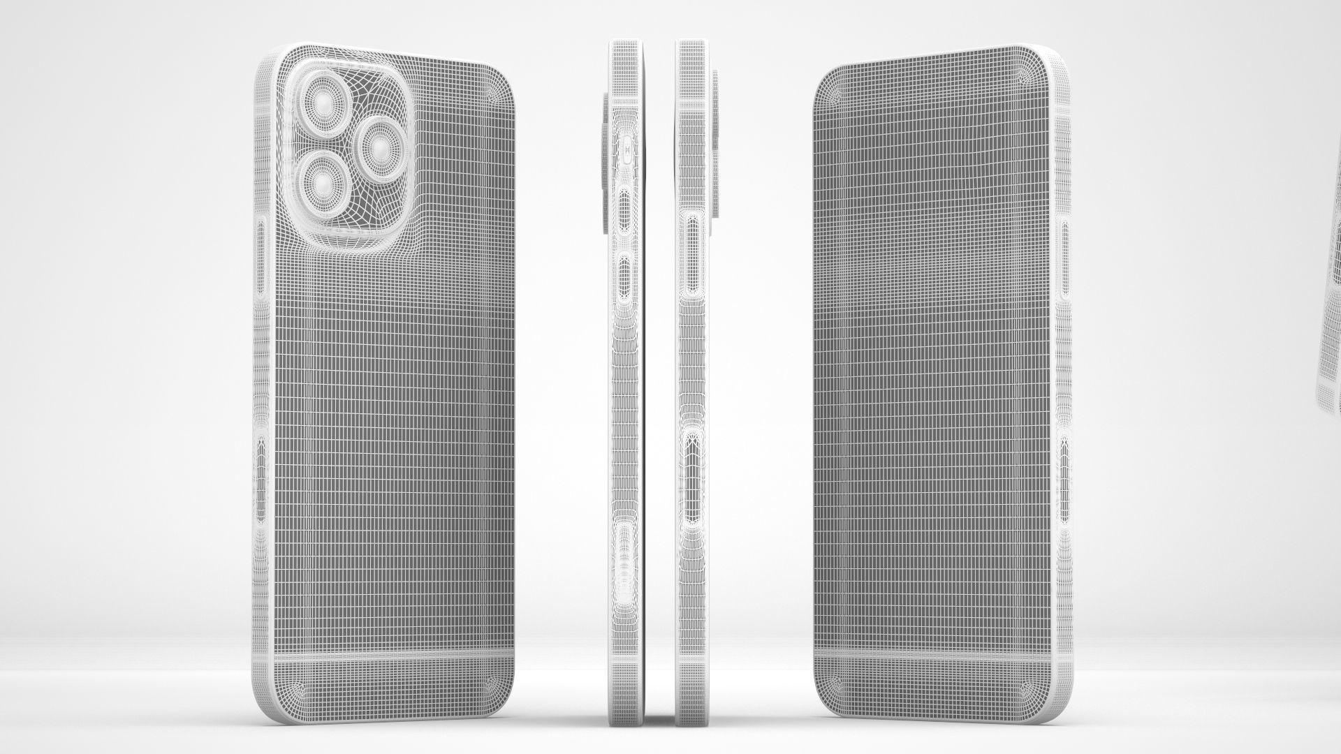 iPhone 14 Pro Max Silver 3D model_15