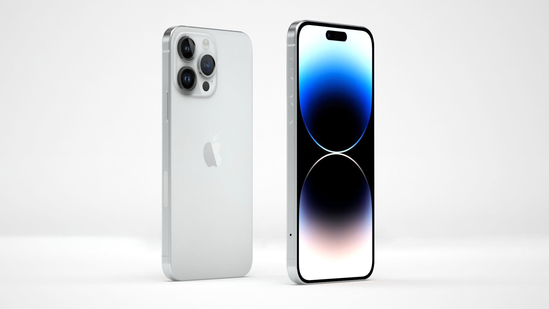 iPhone 14 Pro Max Silver 3D model_7