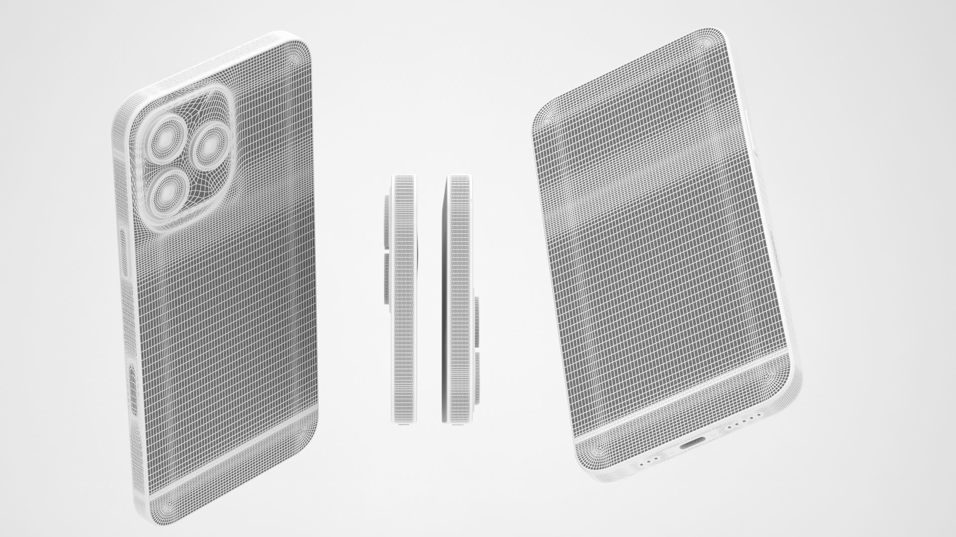 iPhone 14 Pro Max Silver 3D model_17