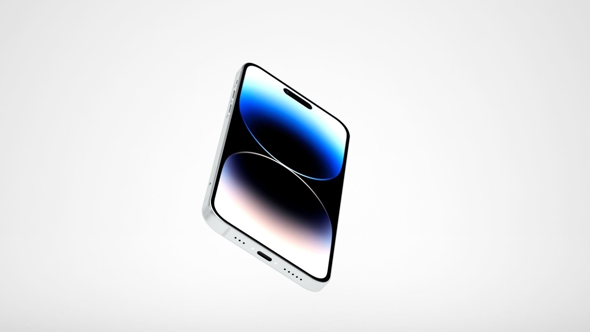 iPhone 14 Pro Max Silver 3D model_8