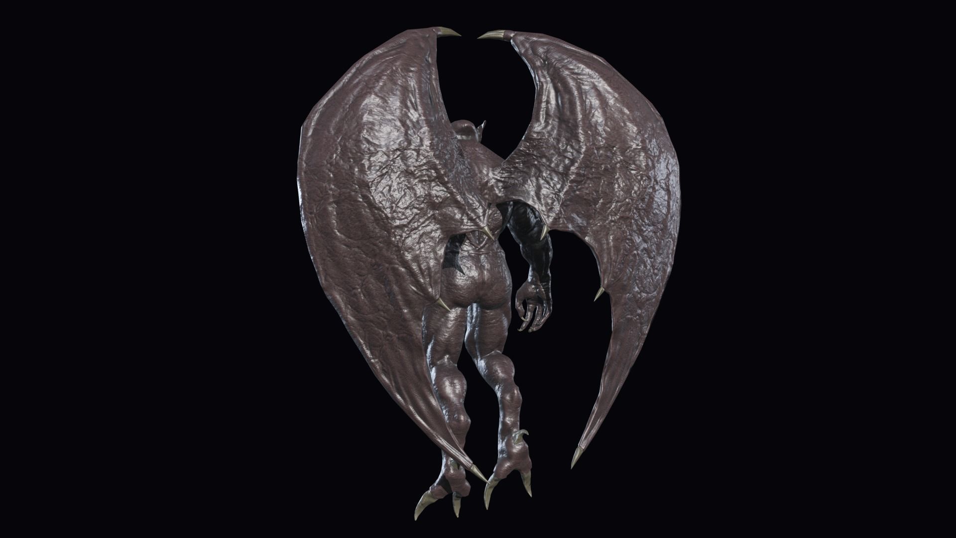 Gargoyle Low-poly 3D model_15