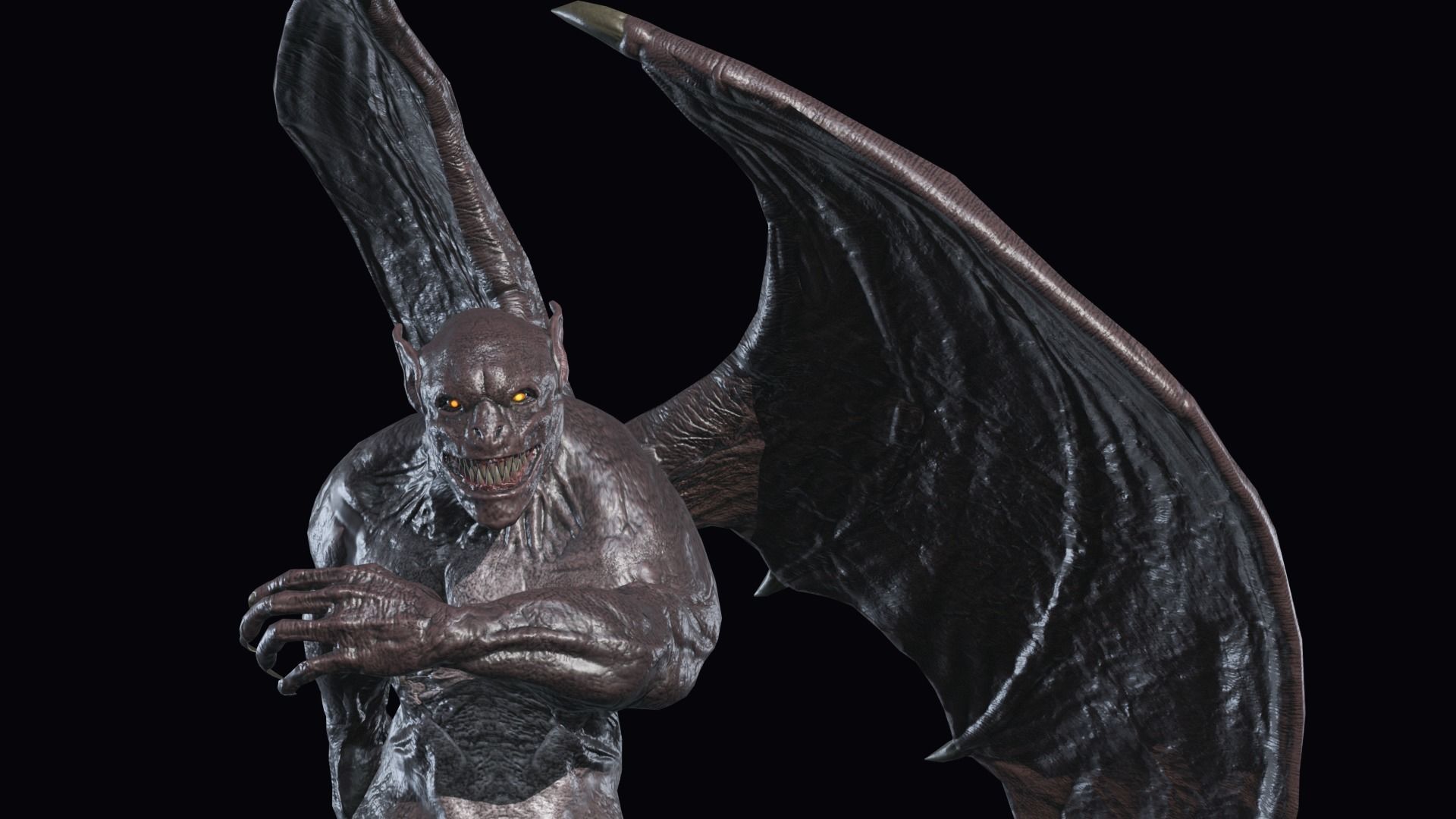 Gargoyle Low-poly 3D model_16