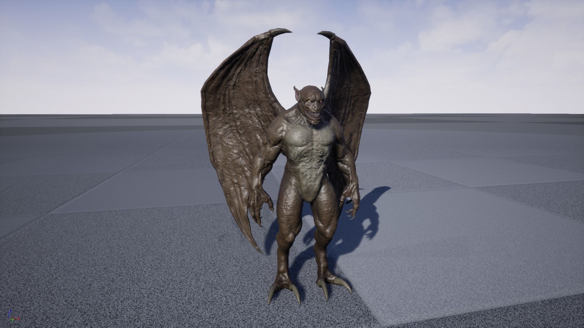 Gargoyle Low-poly 3D model_23