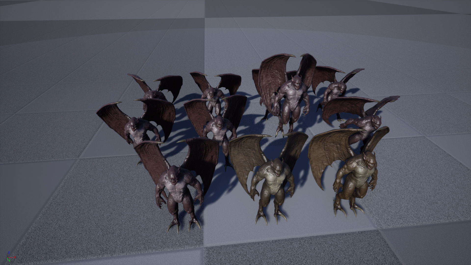 Gargoyle Low-poly 3D model_21