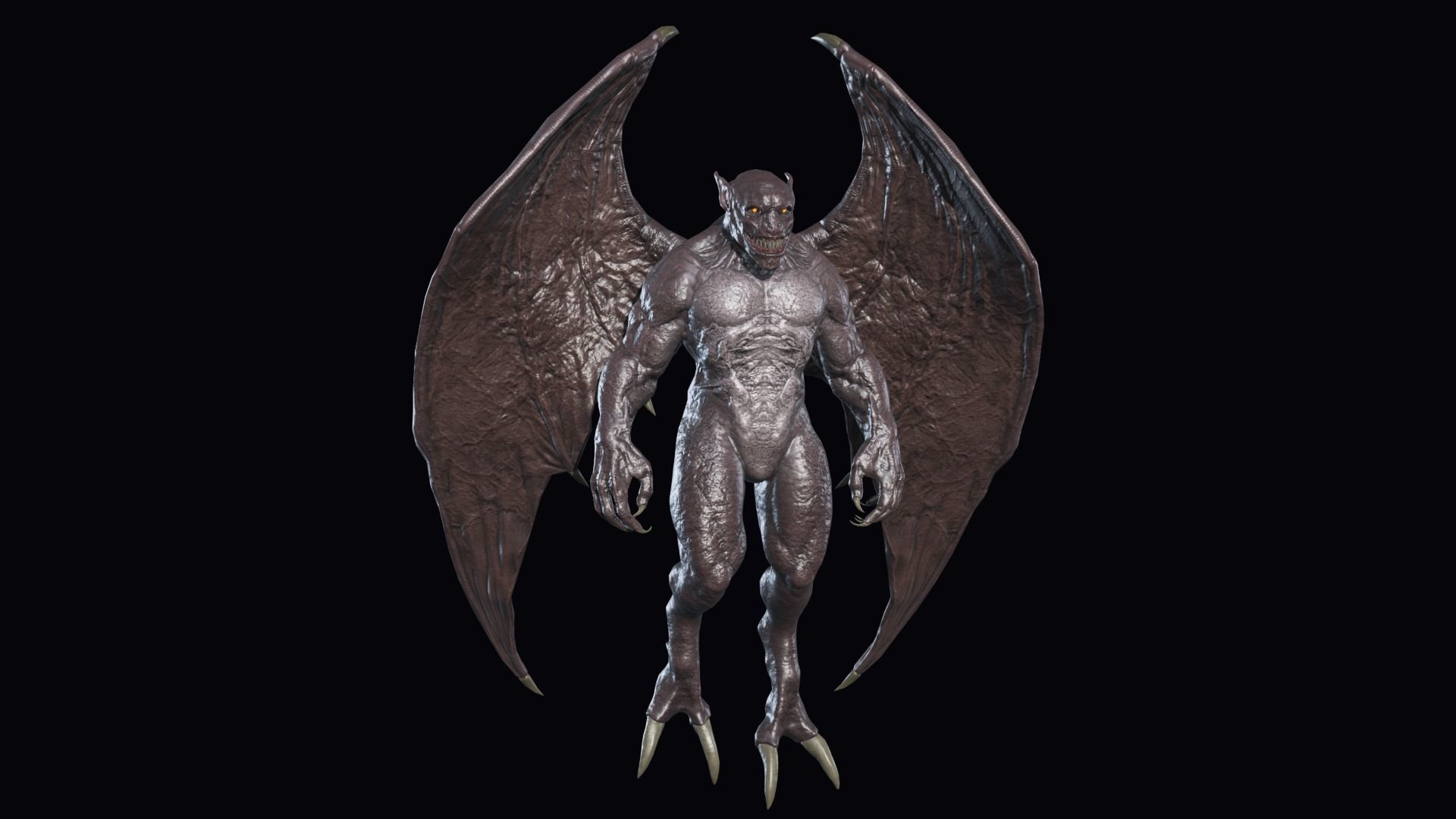 Gargoyle Low-poly 3D model_2
