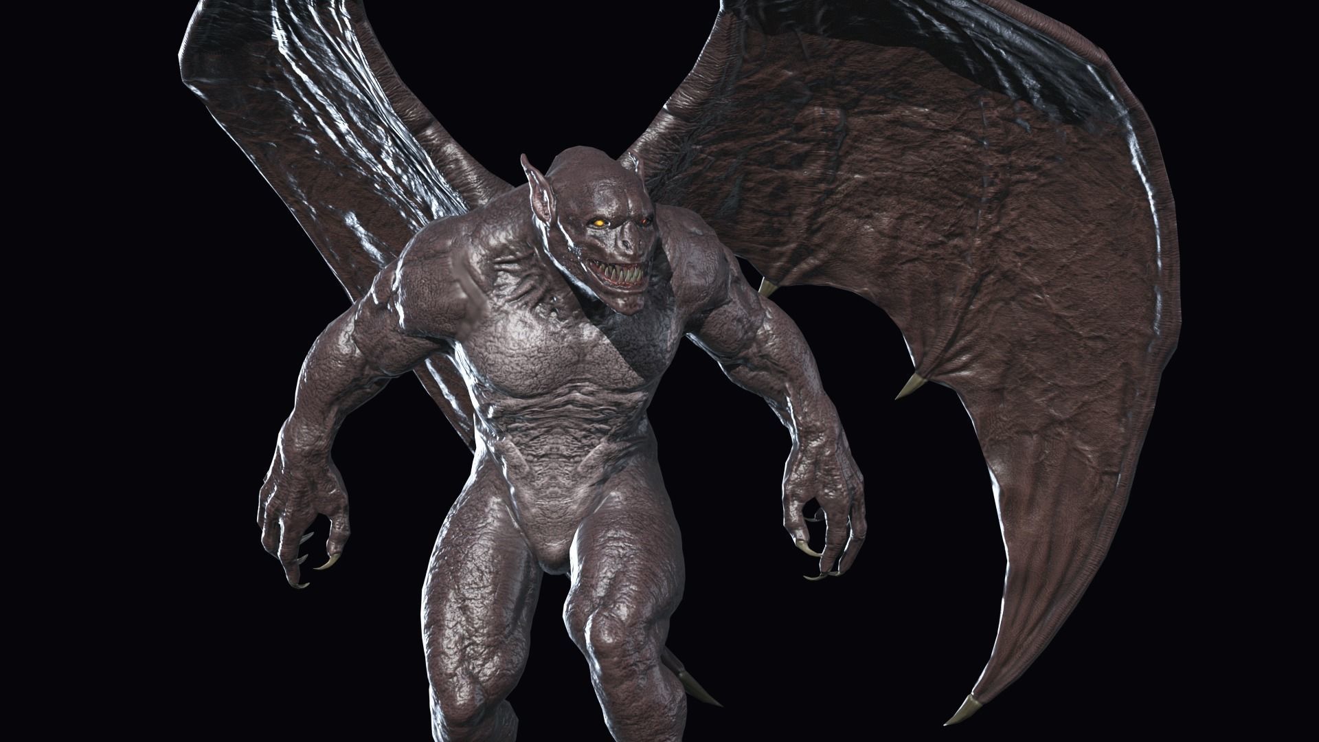 Gargoyle Low-poly 3D model_18