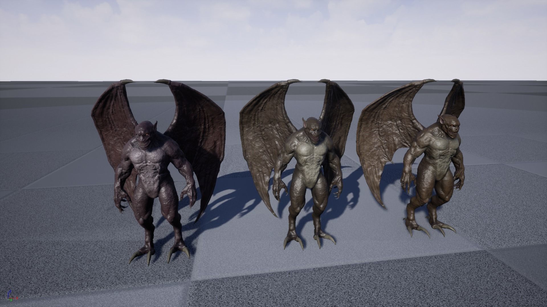 Gargoyle Low-poly 3D model_19