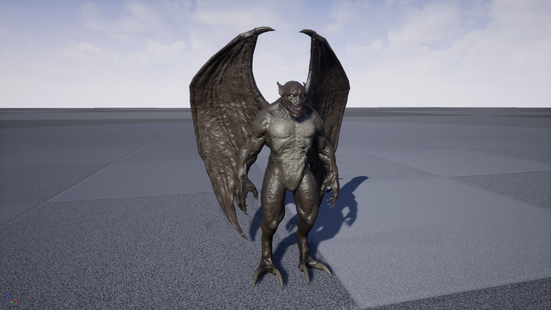 Gargoyle Low-poly 3D model_22